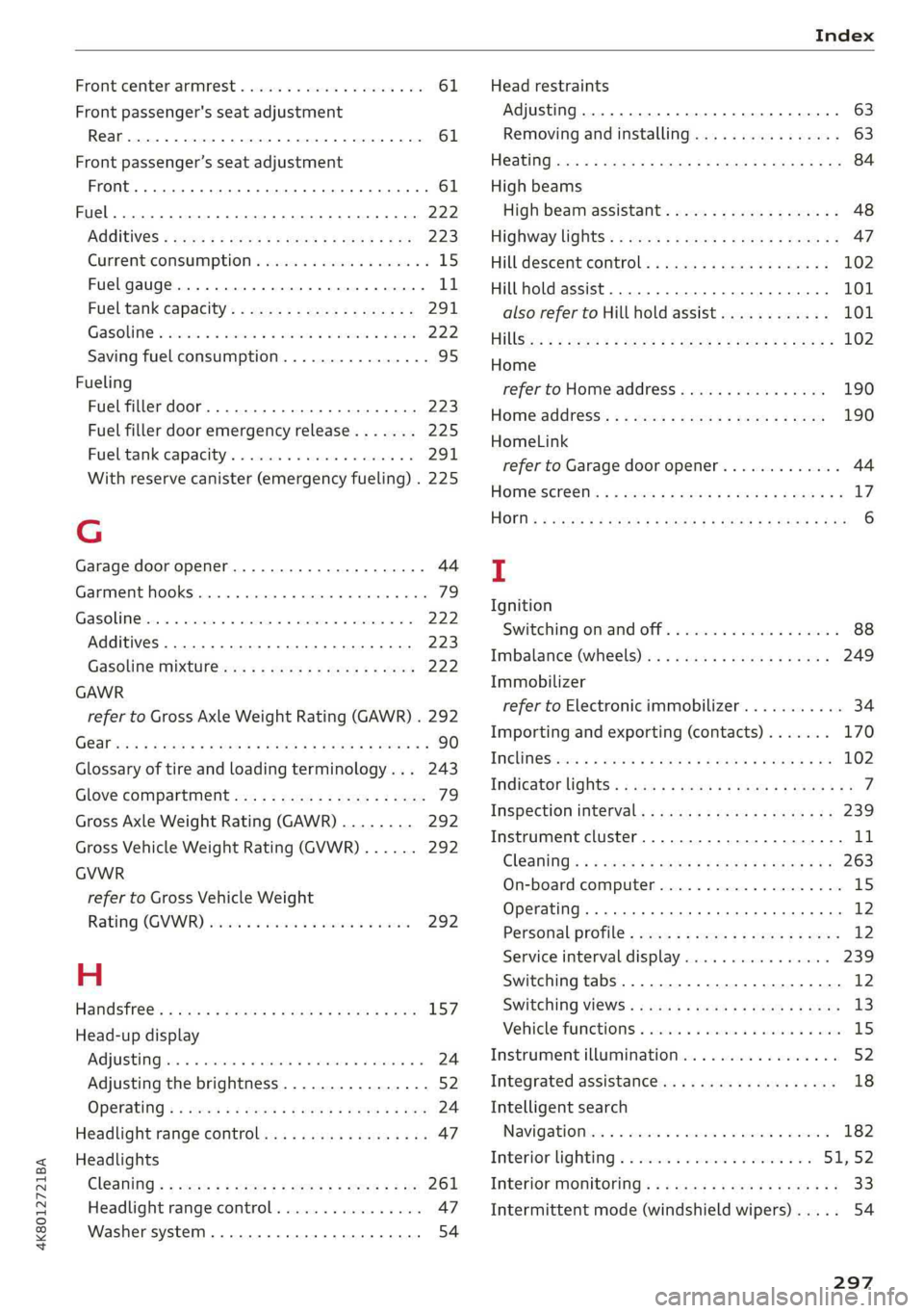 AUDI A7 2019 Owners Manual AUDI A7 2019 Owners Manual
