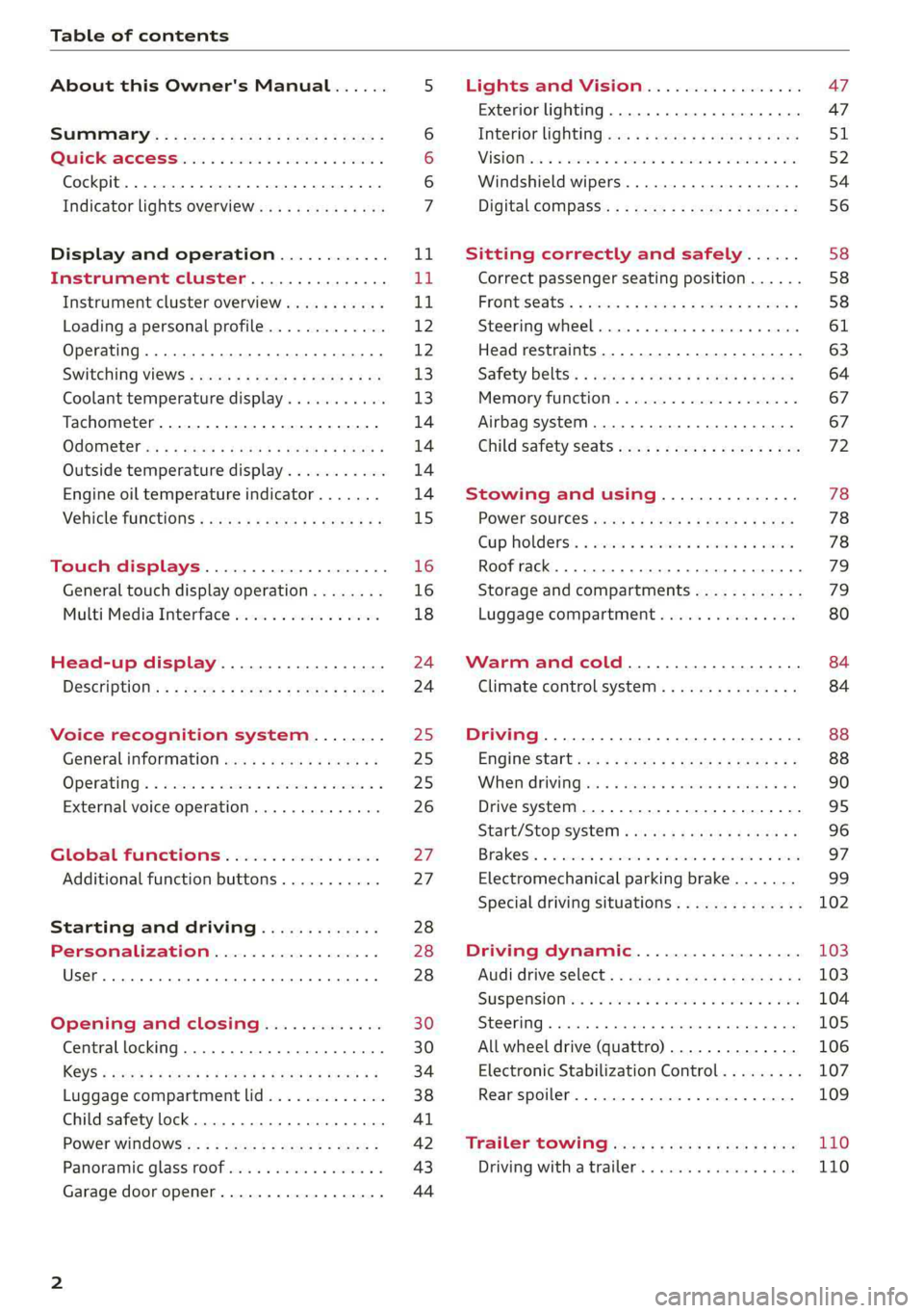 AUDI A7 2019  Owners Manual 