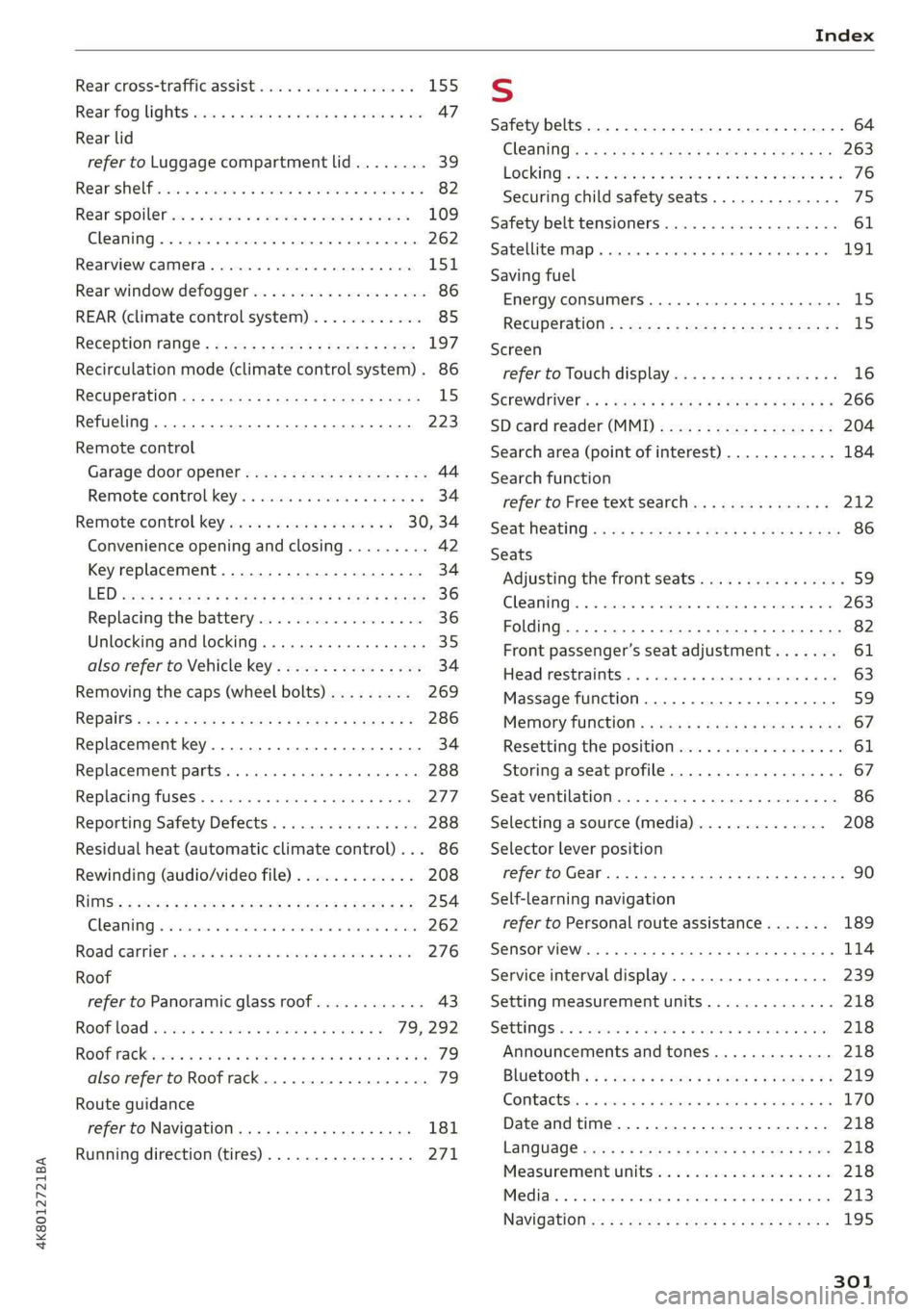AUDI A7 2019  Owners Manual 