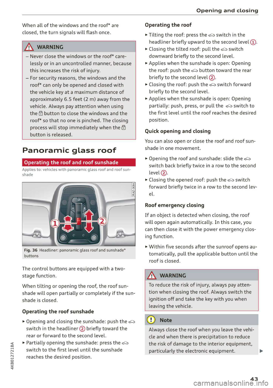 AUDI A7 2019 Service Manual 