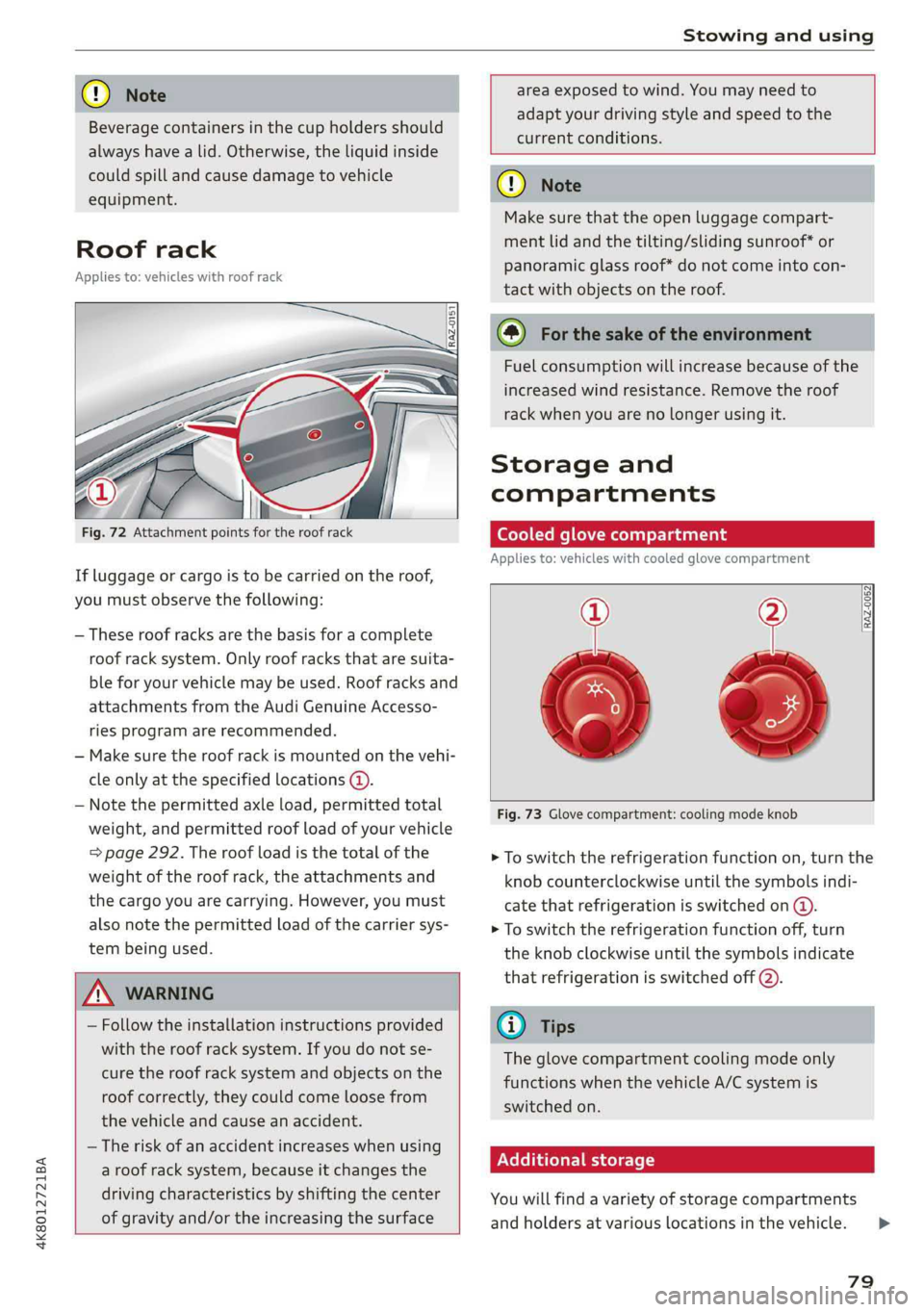AUDI A7 2019 Manual Online 