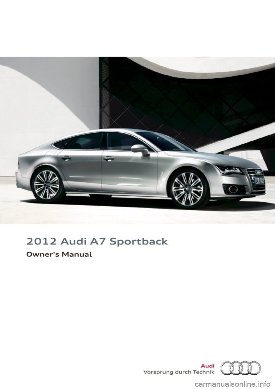 AUDI A7 2012  Owners Manual 