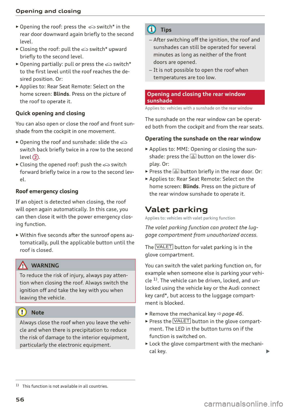 AUDI A8 2019 Workshop Manual 