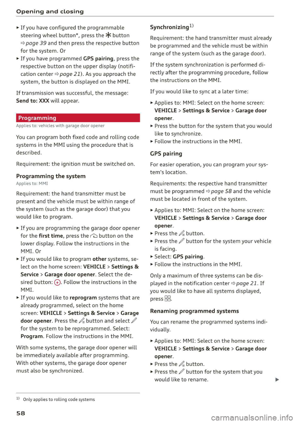 AUDI A8 2019 Workshop Manual 