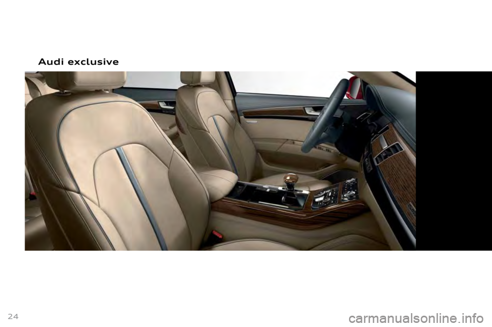 AUDI A8 2011 Owners Manual 
24
Audi  ex\flusive 