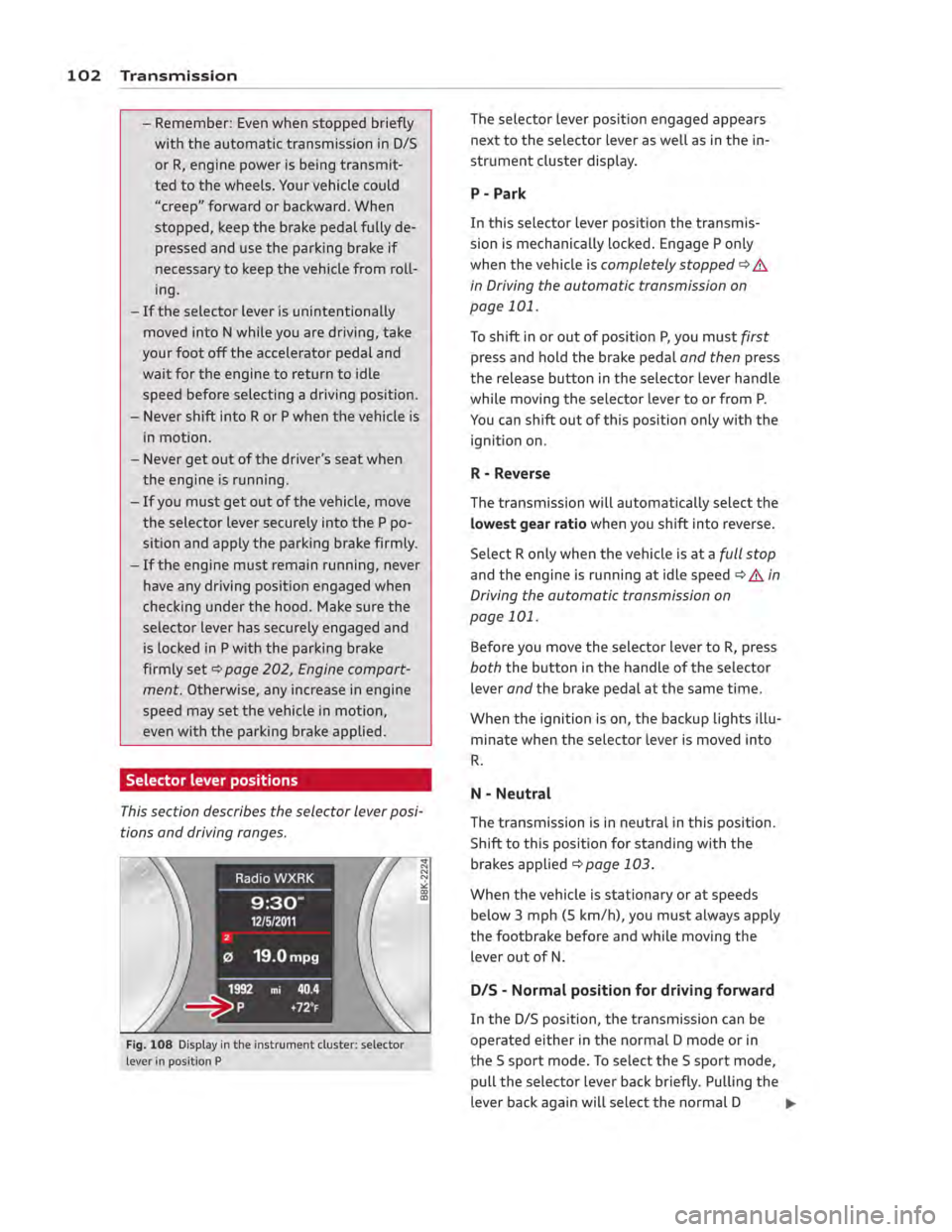 AUDI ALLROAD 2013 Owners Manual AUDI ALLROAD 2013 Owners Manual