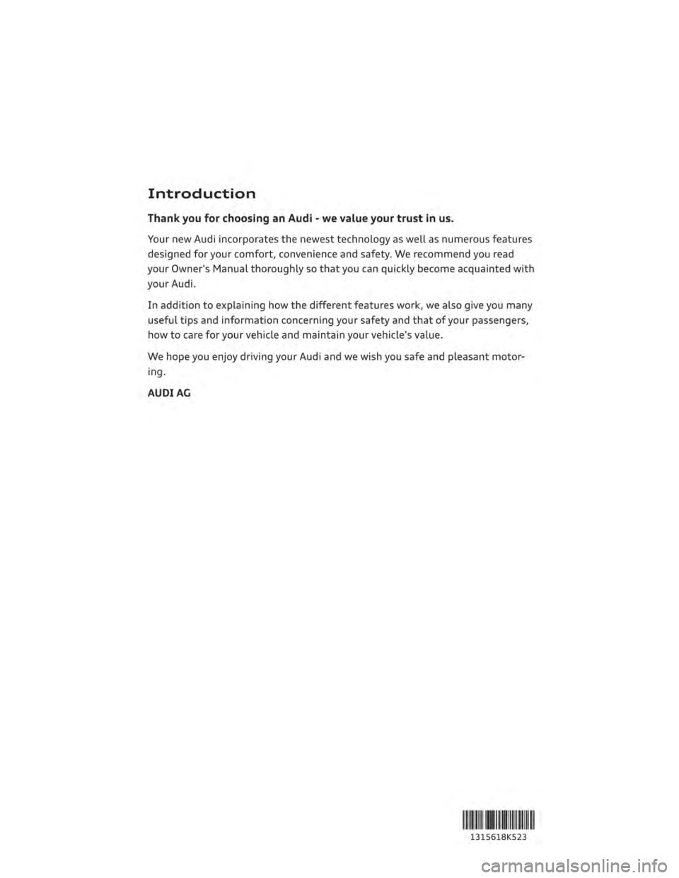 AUDI ALLROAD 2013 Owners Manual AUDI ALLROAD 2013 Owners Manual