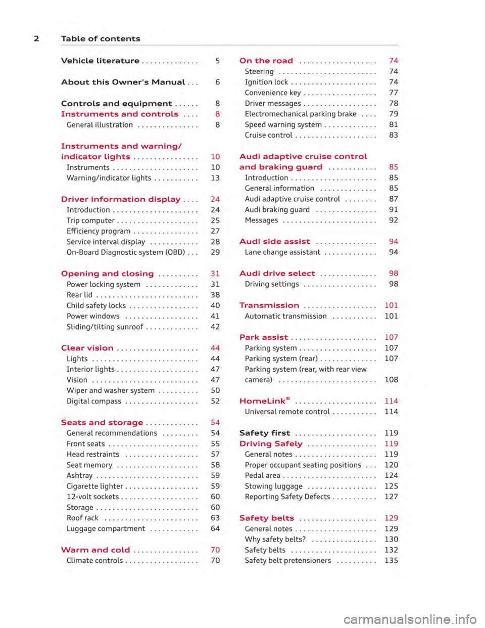 AUDI ALLROAD 2013  Owners Manual 