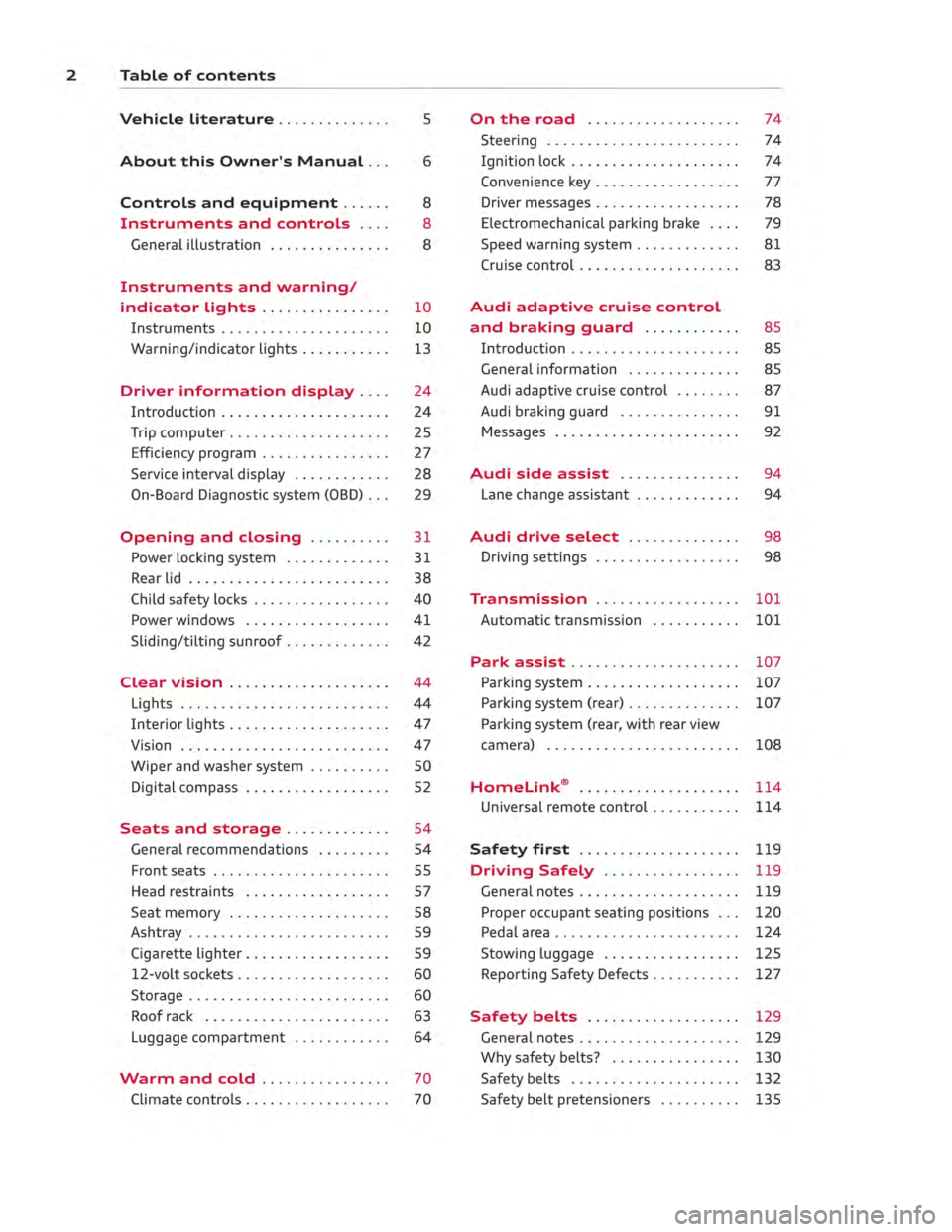 AUDI ALLROAD 2013 Owners Manual AUDI ALLROAD 2013 Owners Manual