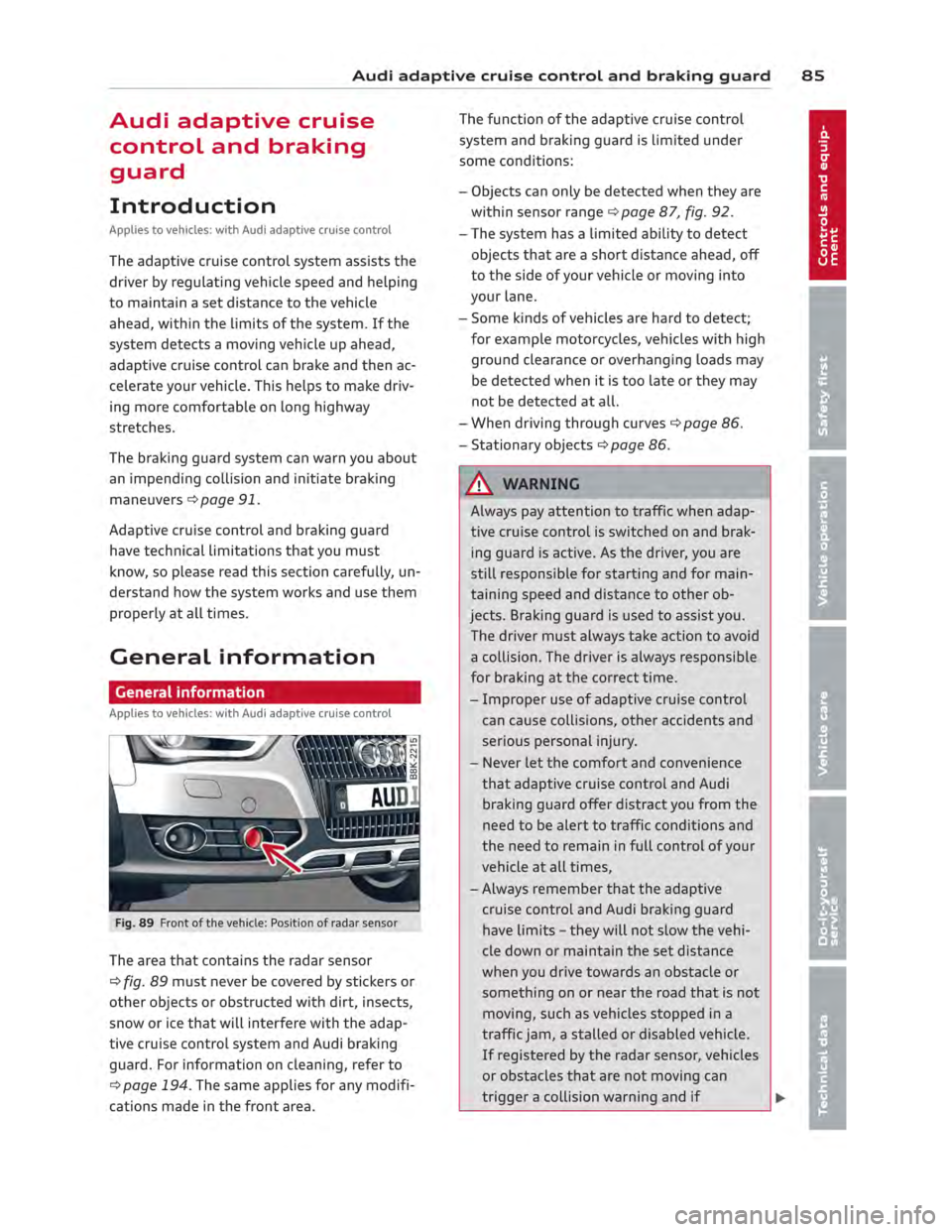 AUDI ALLROAD 2013 Manual Online AUDI ALLROAD 2013 Manual Online