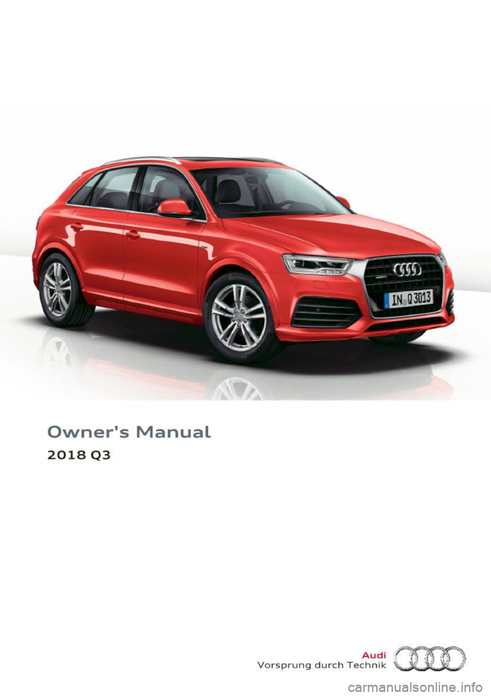 AUDI Q3 2018  Owners Manual owners tv1anual 
2018 Q3  