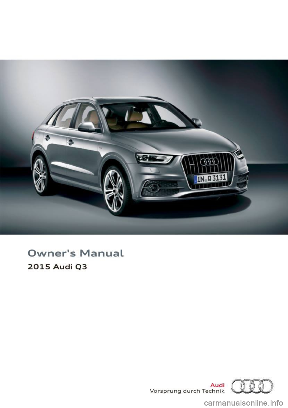 AUDI Q3 2015  Owners Manual 