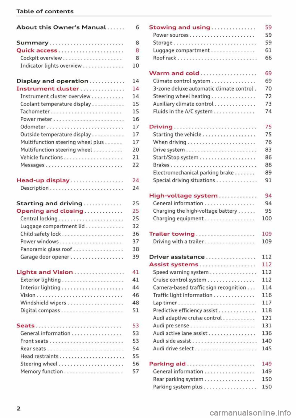 AUDI Q5 2020  Owners Manual 