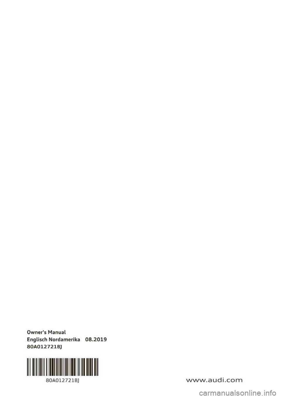 AUDI Q5 2020  Owners Manual 