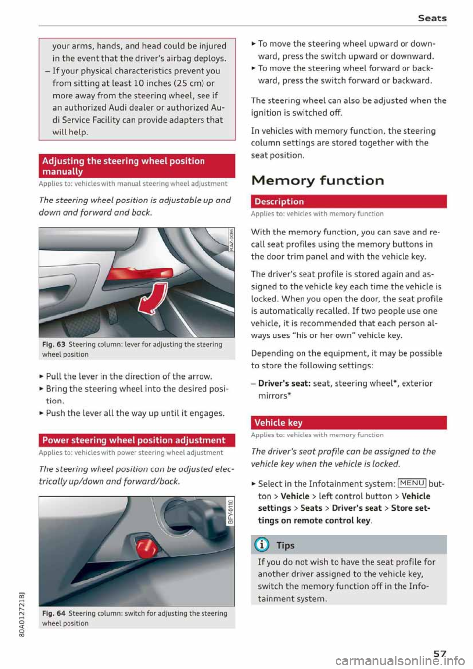 AUDI Q5 2020 Workshop Manual 