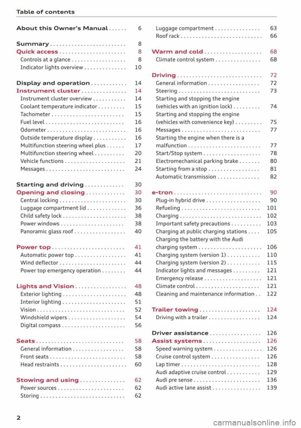 AUDI S3 SEDAN 2019  Owners Manual 