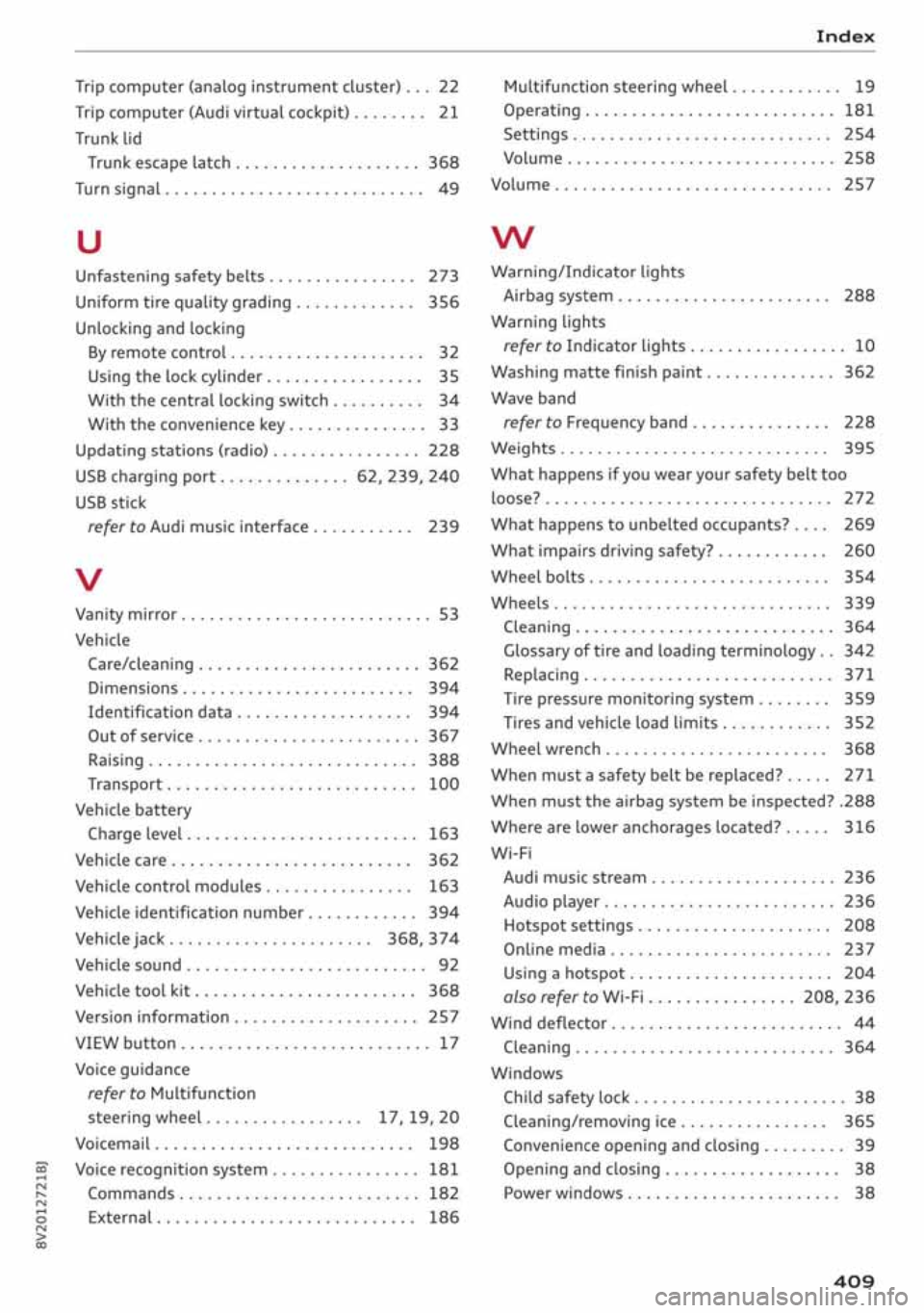 AUDI S3 SEDAN 2019  Owners Manual 