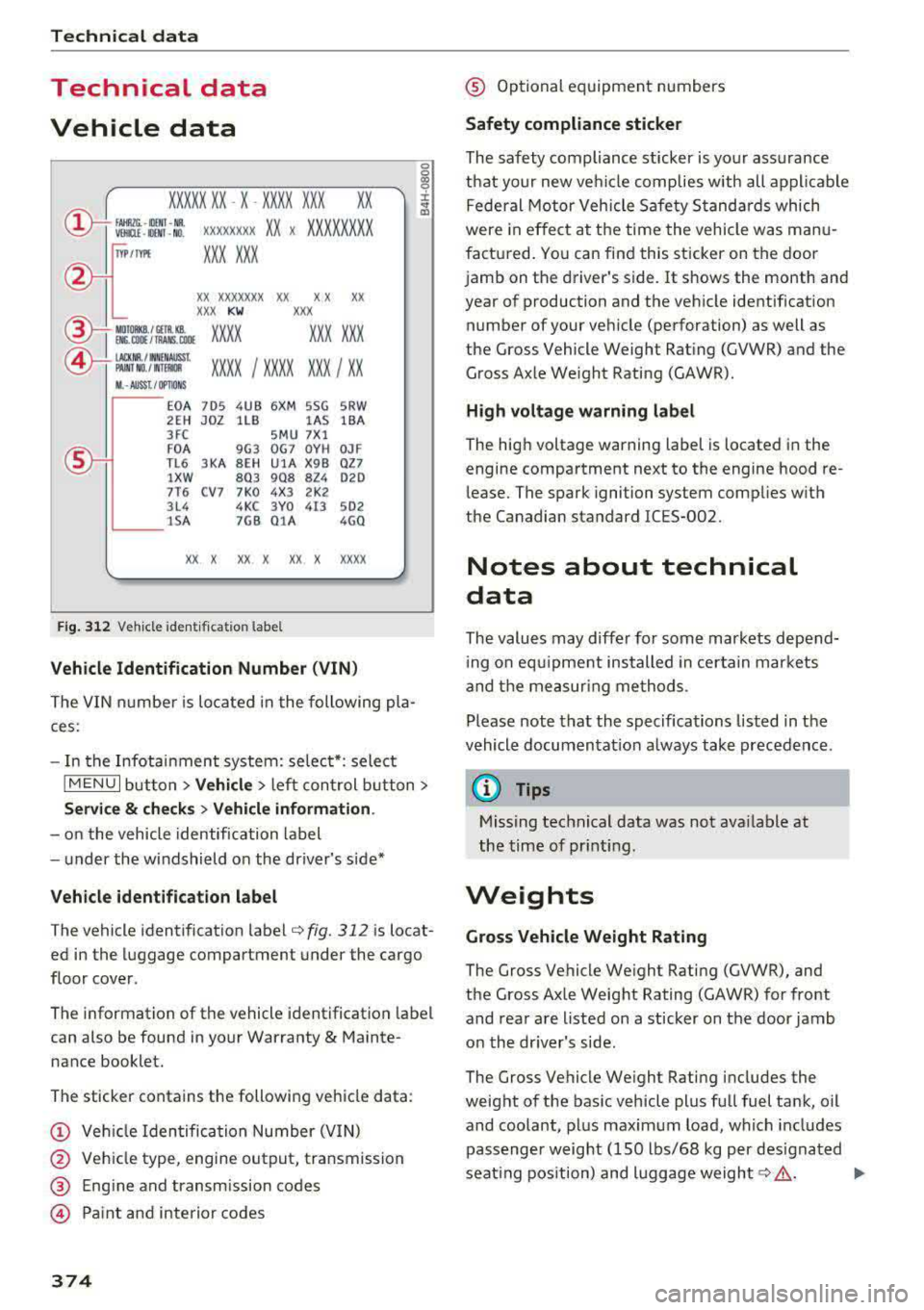 AUDI S3 SEDAN 2017 Owners Manual Techni cal data
Technical data
Vehicle data
XXXXX XX -X -X X XX XXX XX
®-+ : :::ti/:: XXXXXXXX XX X X X XX XXXX
IYP /lYP! XXX XXX
XX XXXXXXX XX X X XX
XXX
K W XXX
f,\__J_ I IIJIORl< AUDI S3 SEDAN 2017 Owners Manual Techni cal data
Technical data
Vehicle data
XXXXX XX -X -X X XX XXX XX
®-+ : :::ti/:: XXXXXXXX XX X X X XX XXXX
IYP /lYP! XXX XXX
XX XXXXXXX XX X X XX
XXX
K W XXX
f,\__J_ I IIJIORl<