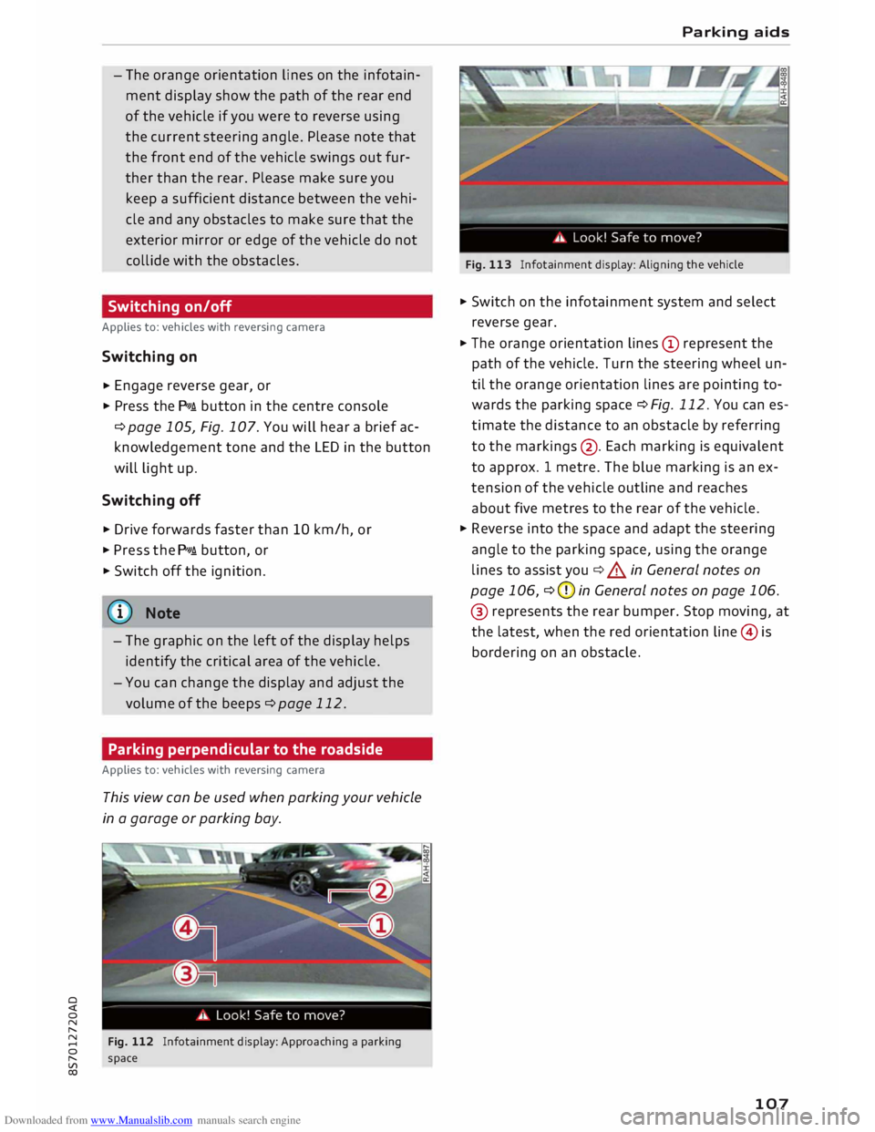 AUDI TT ROADSTER 2016 Owners Manual Downloaded from www.Manualslib.com manuals search engine 0
<t
0
N
,.....
N
......
0
,.....
Vl
CX) -
The orange orientation lines on the infotain
ment display show the path of the AUDI TT ROADSTER 2016 Owners Manual Downloaded from www.Manualslib.com manuals search engine 0
<t
0
N
,.....
N
......
0
,.....
Vl
CX) -
The orange orientation lines on the infotain
ment display show the path of the