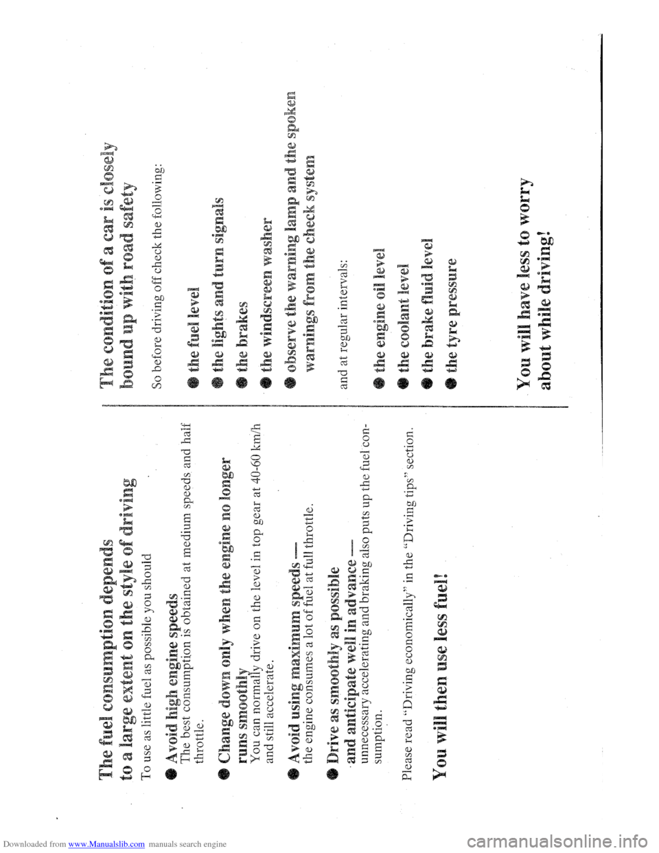 AUDI QUATTRO 1985 85 Owners Manual Downloaded from www.Manualslib.com manuals search engine AUDI QUATTRO 1985 85 Owners Manual Downloaded from www.Manualslib.com manuals search engine