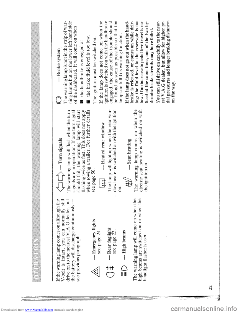 AUDI QUATTRO 1985 85 Owners Manual Downloaded from www.Manualslib.com manuals search engine AUDI QUATTRO 1985 85 Owners Manual Downloaded from www.Manualslib.com manuals search engine
