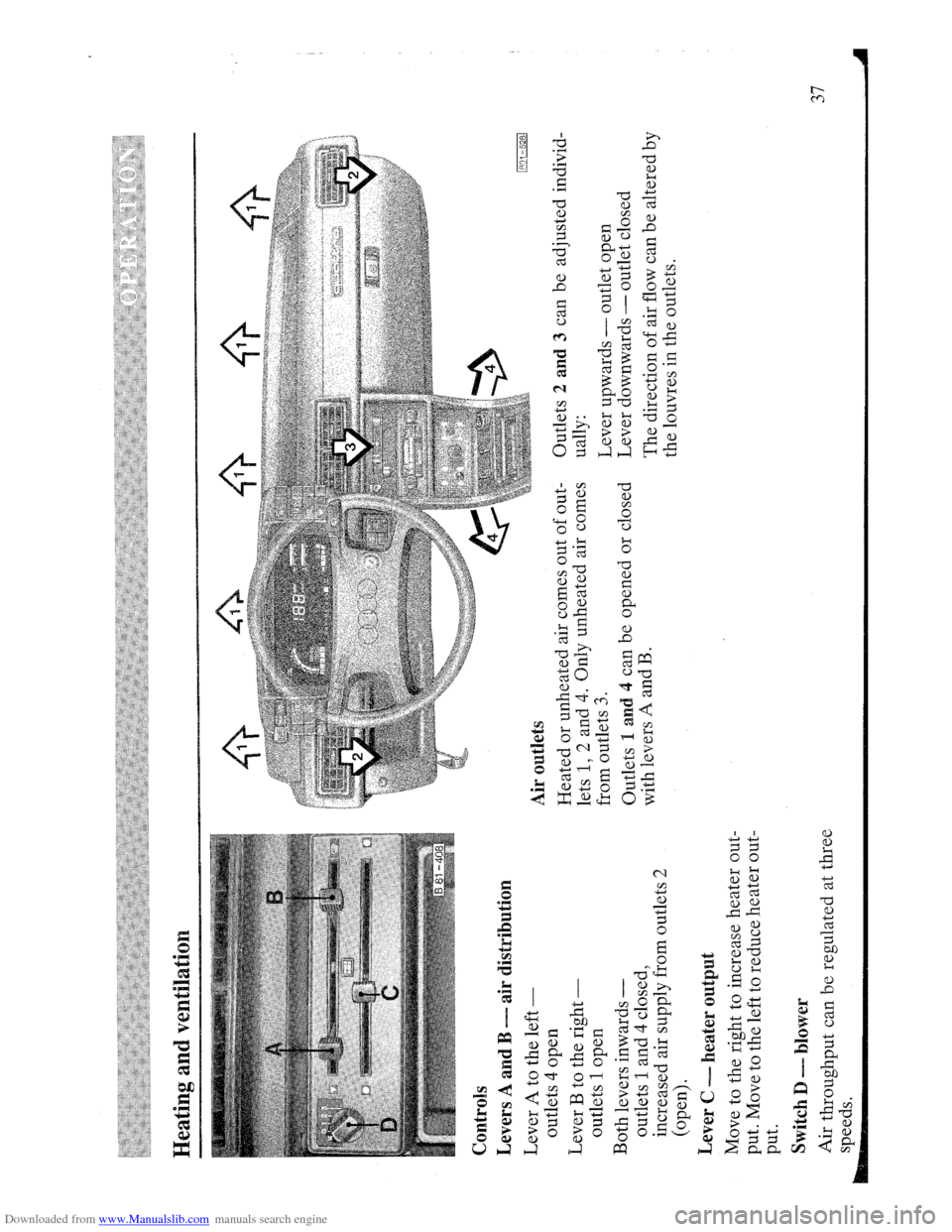AUDI QUATTRO 1985 85 Owners Guide Downloaded from www.Manualslib.com manuals search engine   