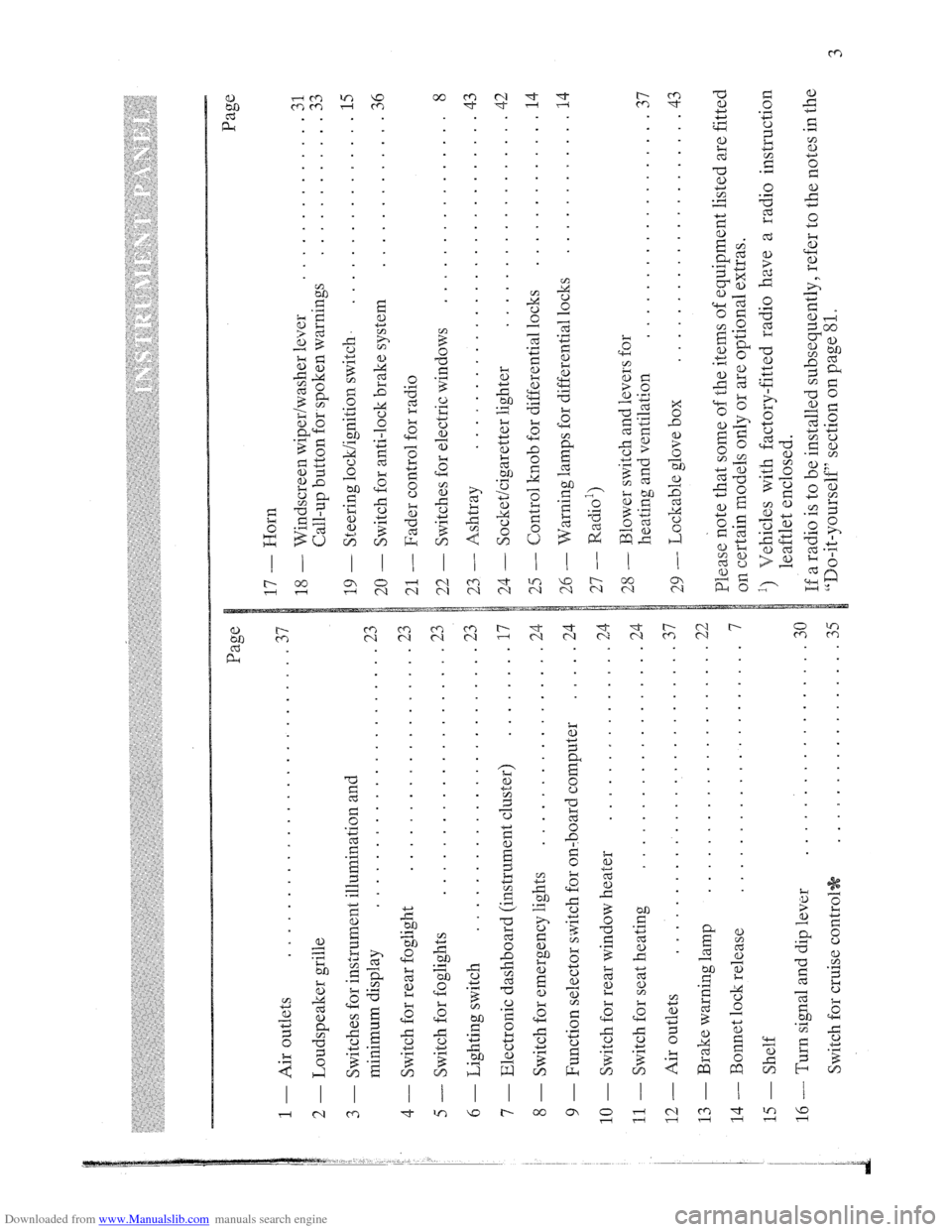 AUDI QUATTRO 1985 85 Owners Manual Downloaded from www.Manualslib.com manuals search engine   