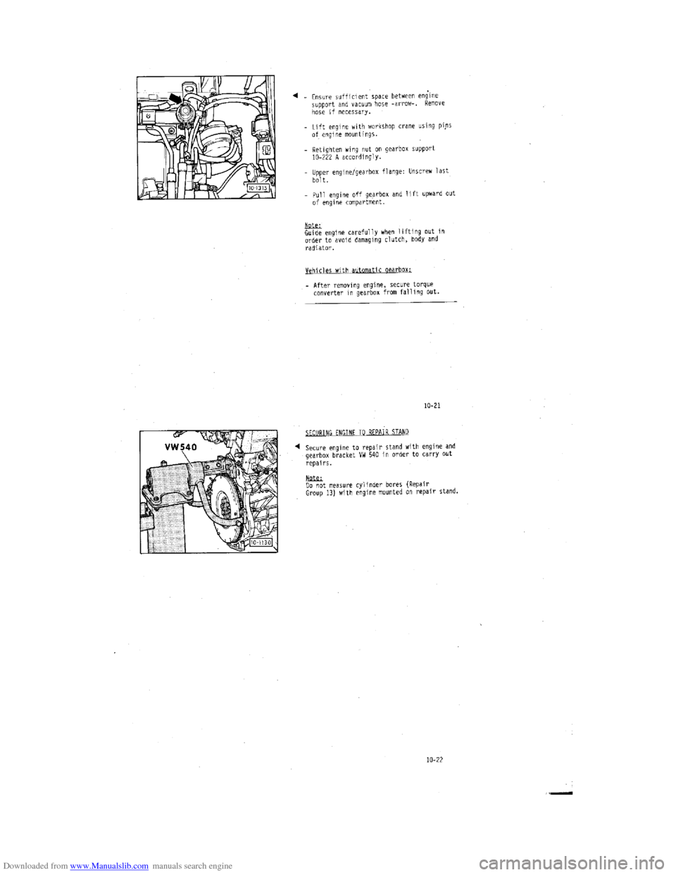 AUDI 100 1991 44 Engine User Guide Downloaded from www.Manualslib.com manuals search engine   