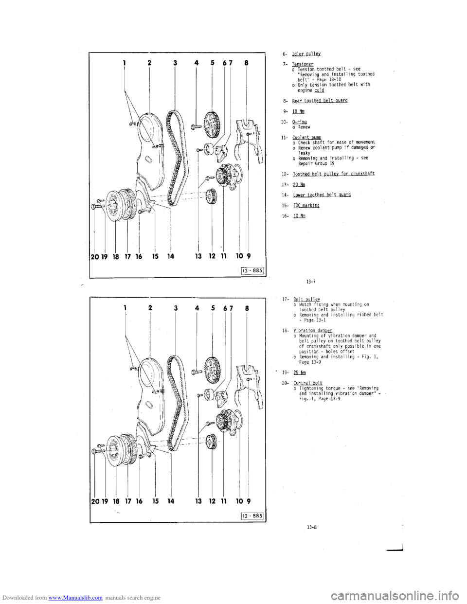 AUDI 100 1991 44 Engine Owners Manual Downloaded from www.Manualslib.com manuals search engine   