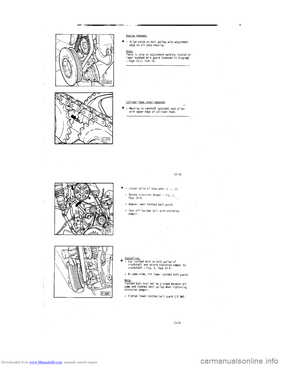 AUDI 100 1991 44 Engine Owners Manual Downloaded from www.Manualslib.com manuals search engine   