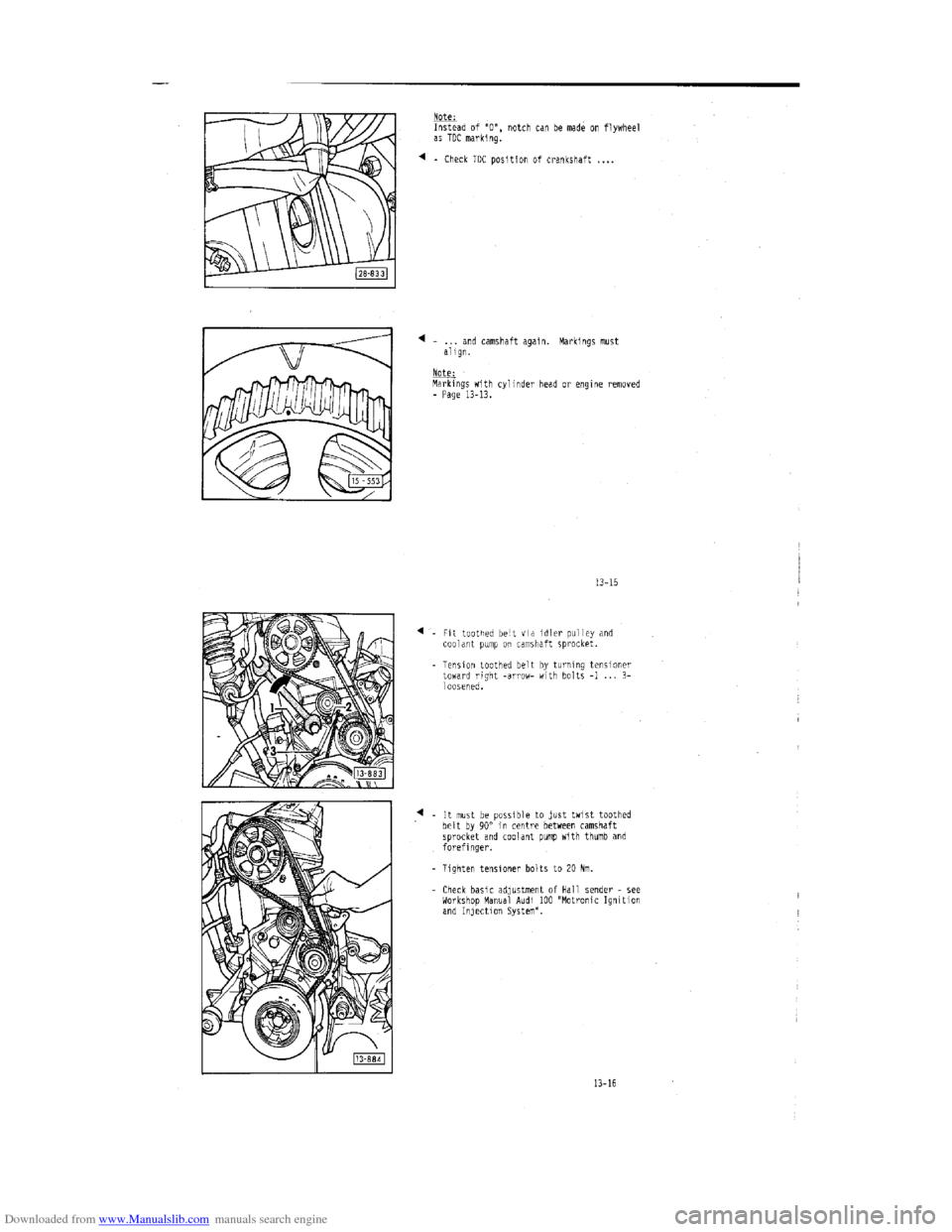 AUDI 100 1991 44 Engine Owners Manual Downloaded from www.Manualslib.com manuals search engine   