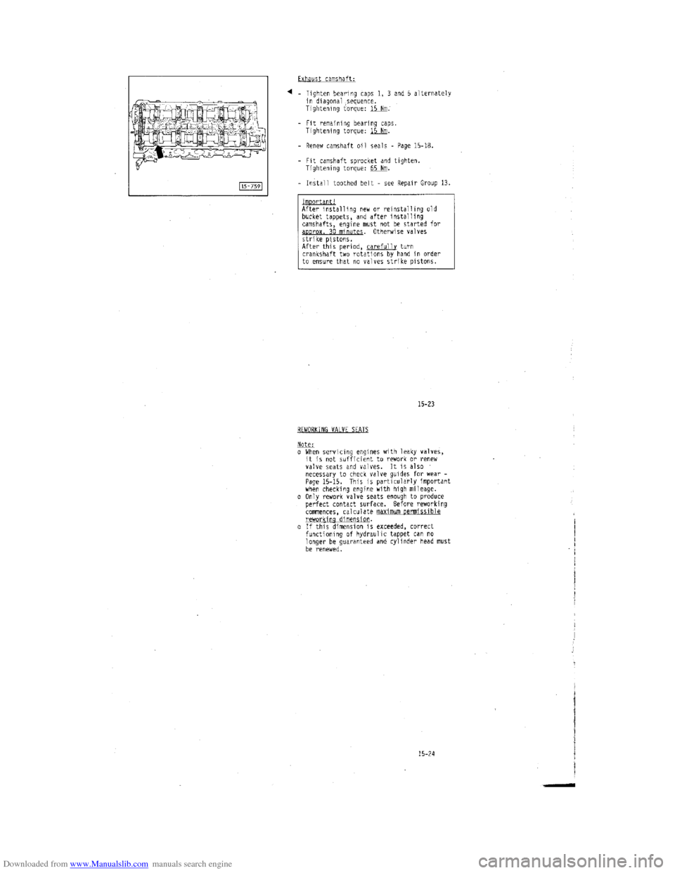 AUDI 100 1991 44 Engine Service Manual Downloaded from www.Manualslib.com manuals search engine   