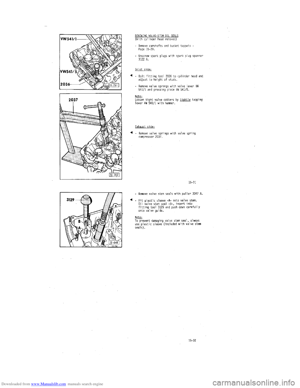 AUDI 100 1991 44 Engine Repair Manual Downloaded from www.Manualslib.com manuals search engine   