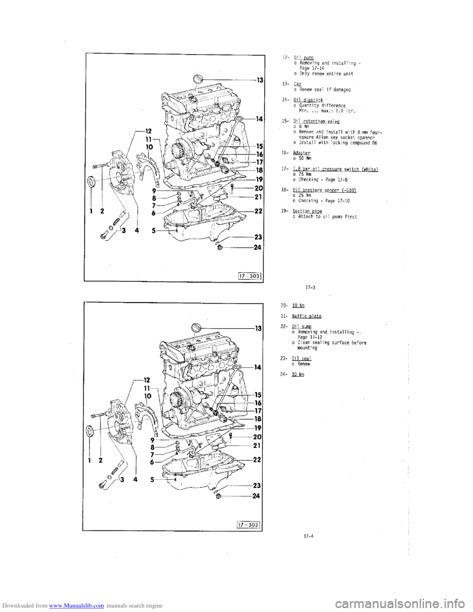 AUDI 100 1991 44 Engine Repair Manual Downloaded from www.Manualslib.com manuals search engine   