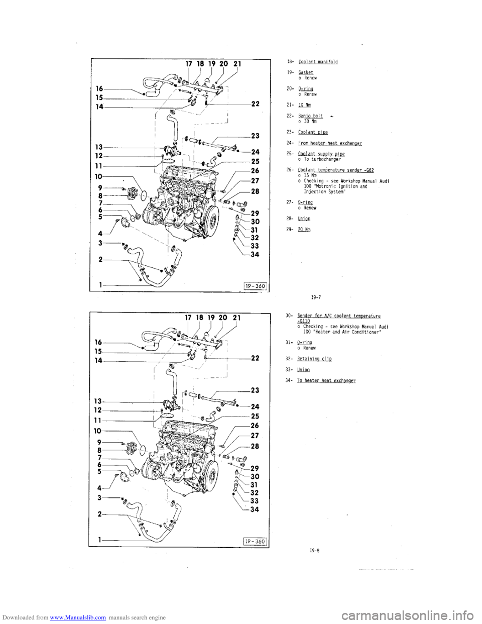 AUDI 100 1991 44 Engine Repair Manual Downloaded from www.Manualslib.com manuals search engine   