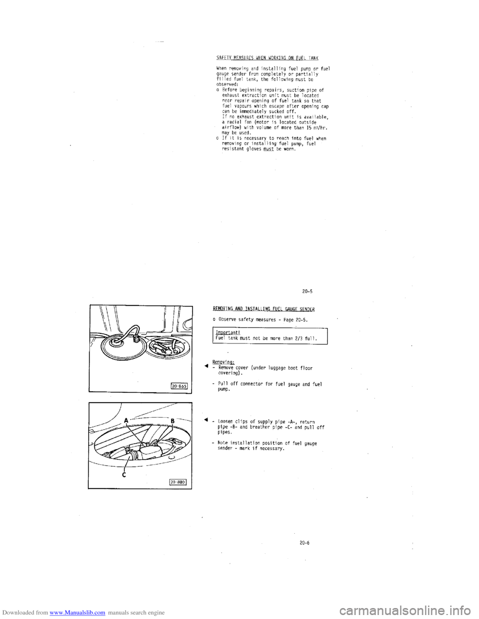 AUDI 100 1991 44 Engine Manual PDF Downloaded from www.Manualslib.com manuals search engine   