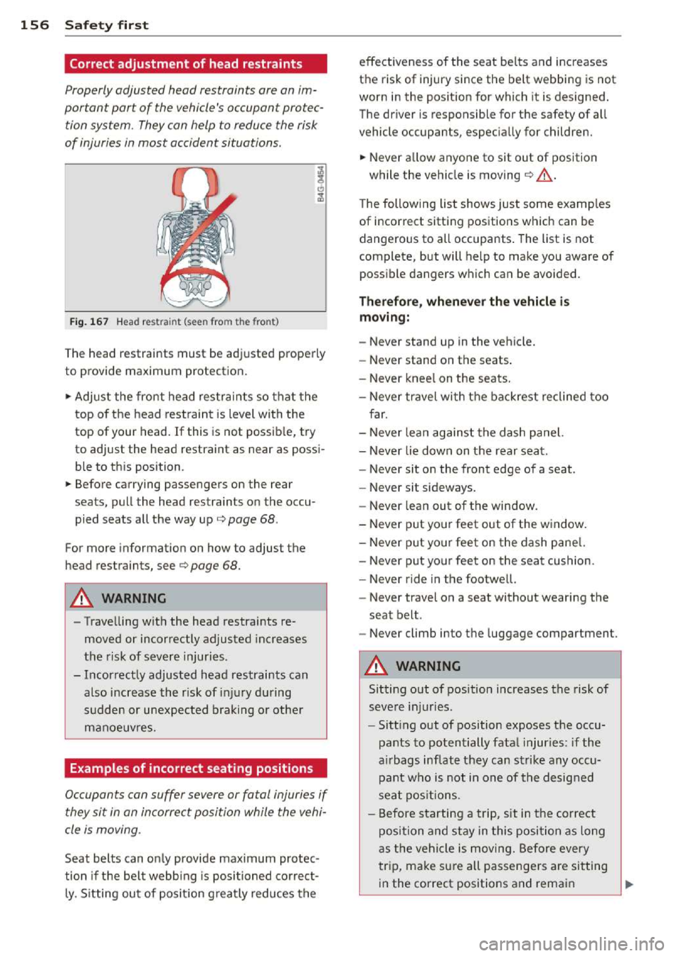 AUDI A3 2014 8V / 3.G Owners Manual 