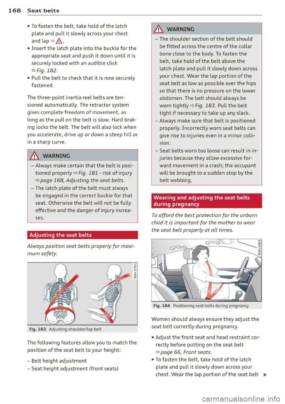 AUDI A3 2014 8V / 3.G Owners Manual 