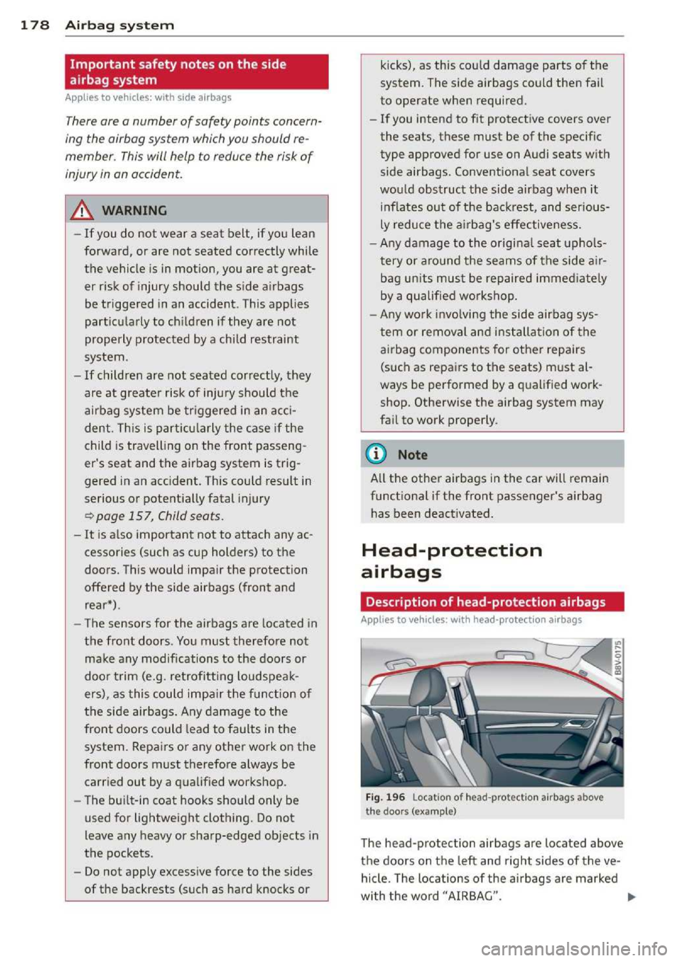 AUDI A3 2014 8V / 3.G Owners Manual AUDI A3 2014 8V / 3.G Owners Manual