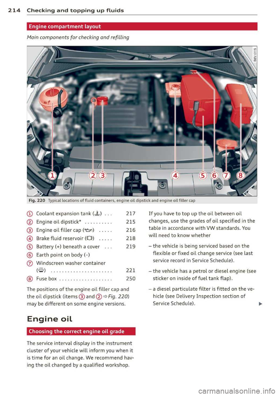 AUDI A3 2014 8V / 3.G Owners Manual 