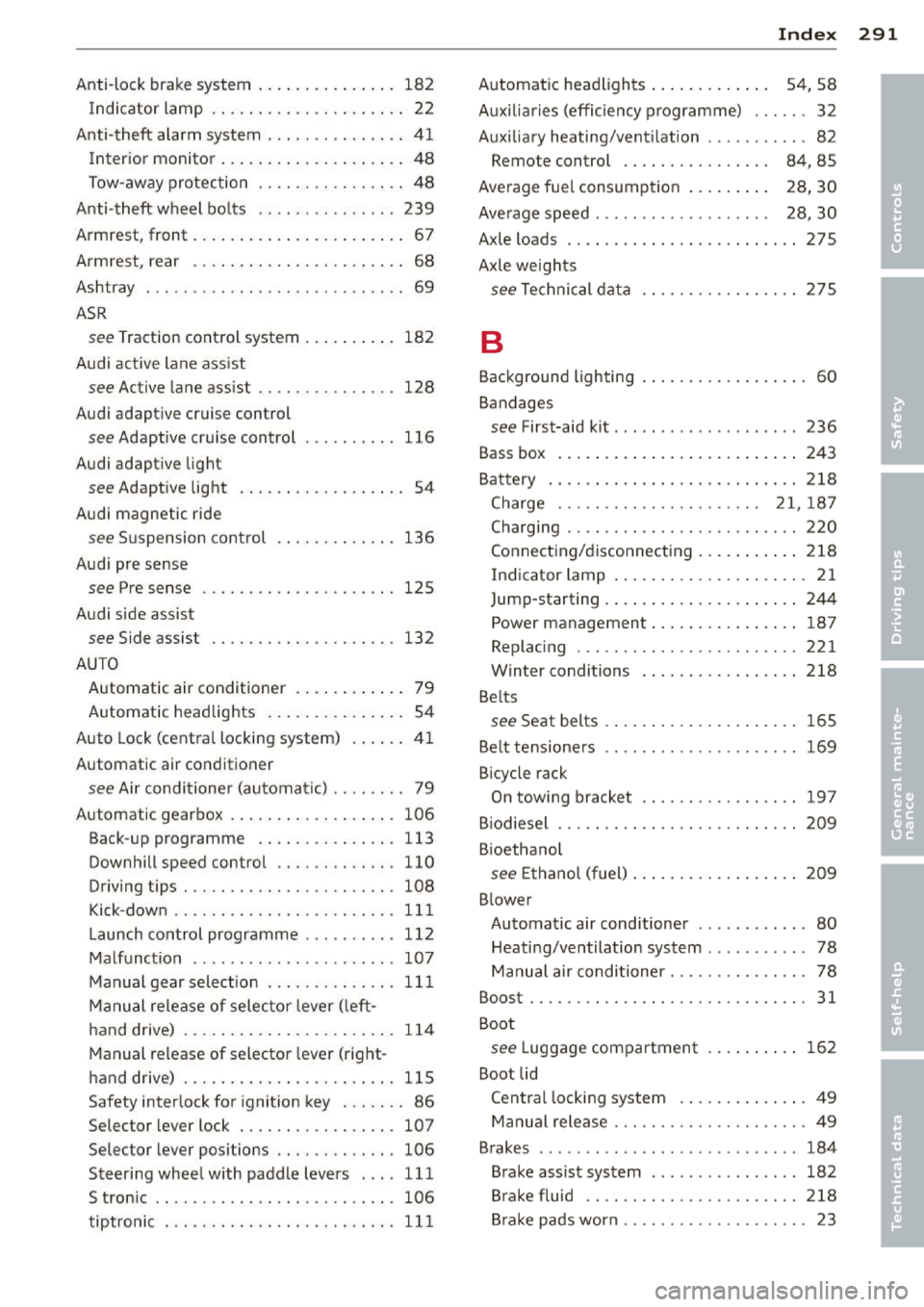 AUDI A3 2014 8V / 3.G Owners Manual 