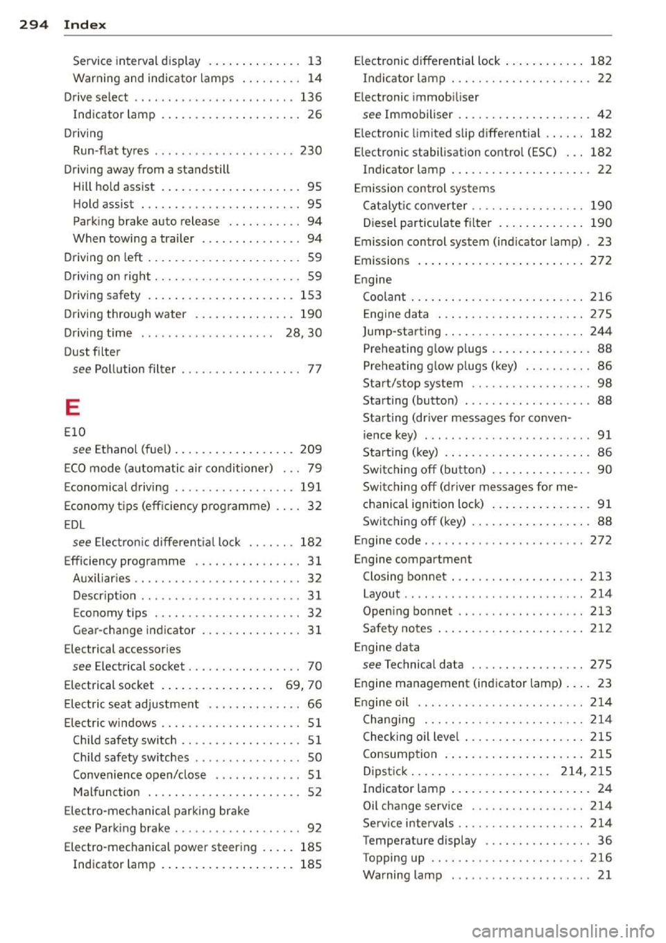 AUDI A3 2014 8V / 3.G Owners Manual 