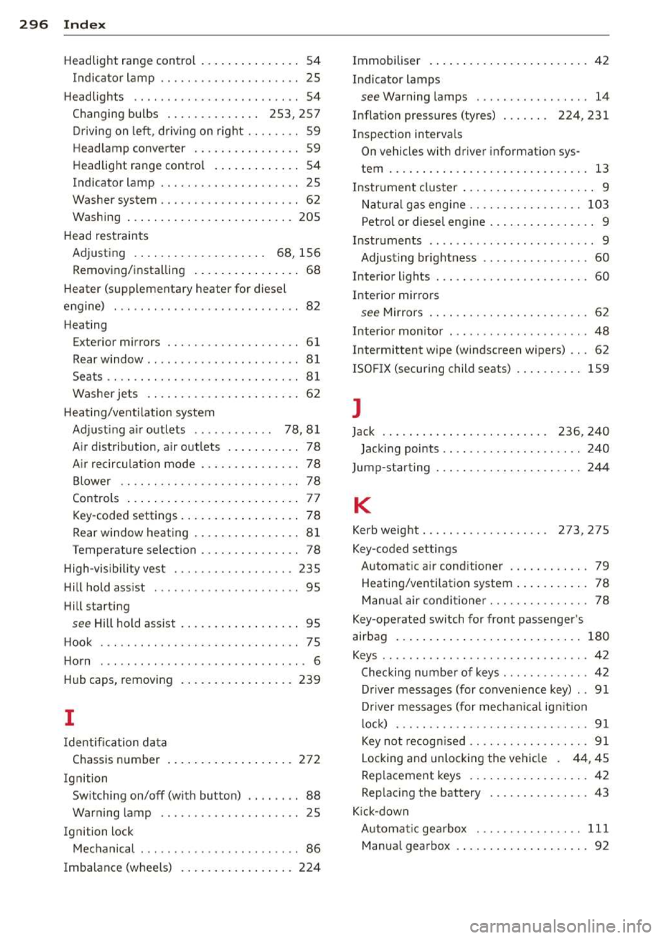 AUDI A3 2014 8V / 3.G Owners Manual 