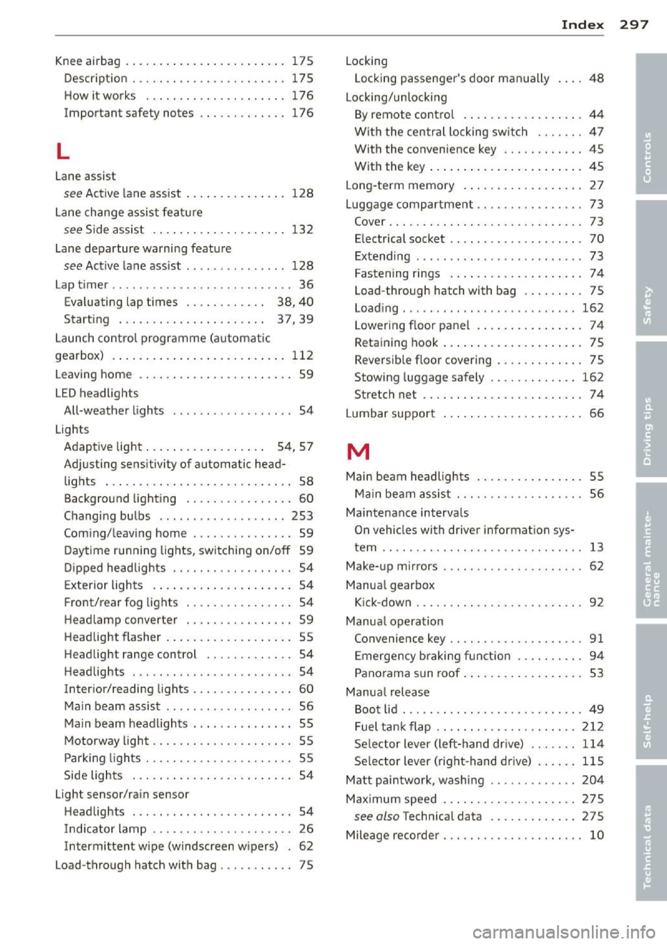 AUDI A3 2014 8V / 3.G Owners Manual 