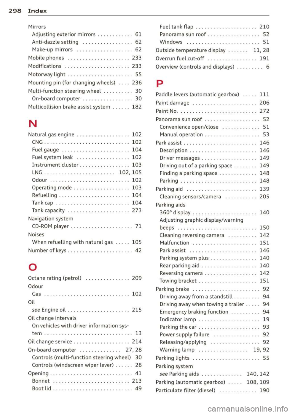 AUDI A3 2014 8V / 3.G Owners Manual 