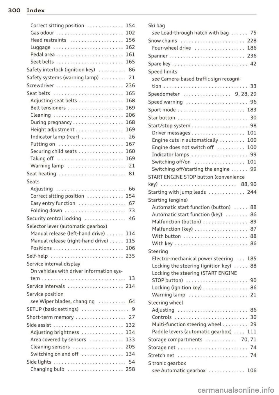 AUDI A3 2014 8V / 3.G Owners Manual 