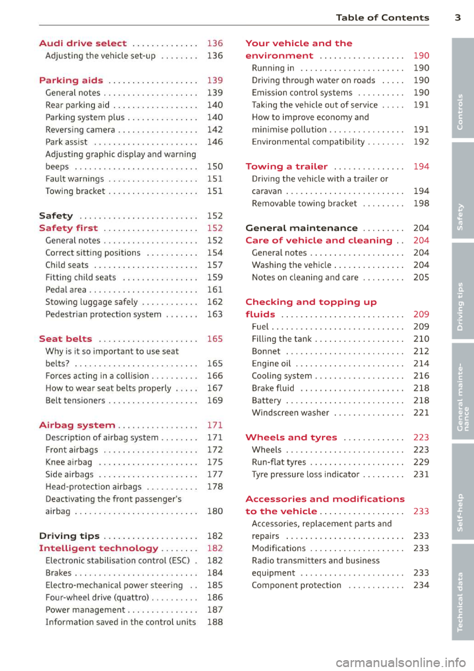 AUDI A3 2014 8V / 3.G Owners Manual AUDI A3 2014 8V / 3.G Owners Manual