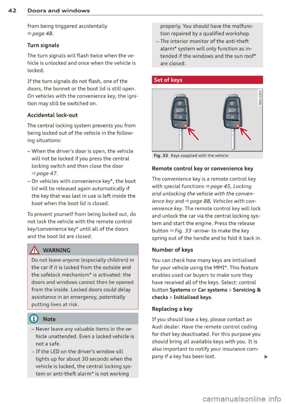 AUDI A3 2014 8V / 3.G Service Manual 