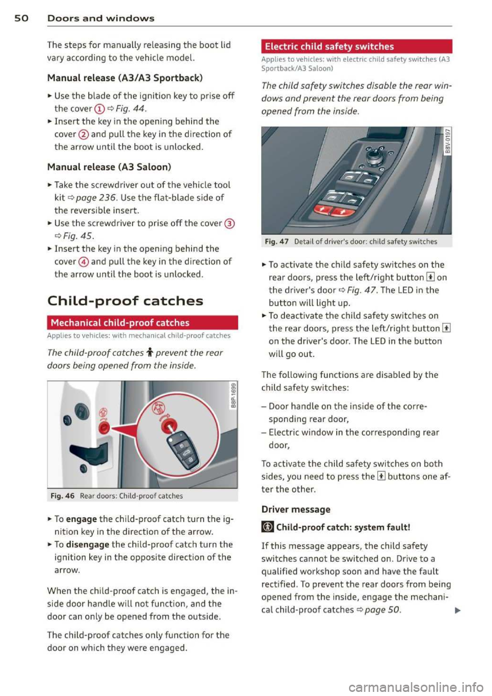 AUDI A3 2014 8V / 3.G Workshop Manual 