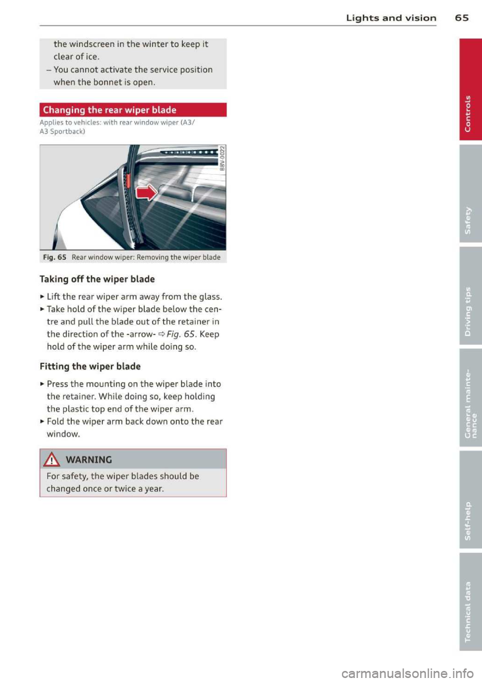 AUDI A3 2014 8V / 3.G Repair Manual 